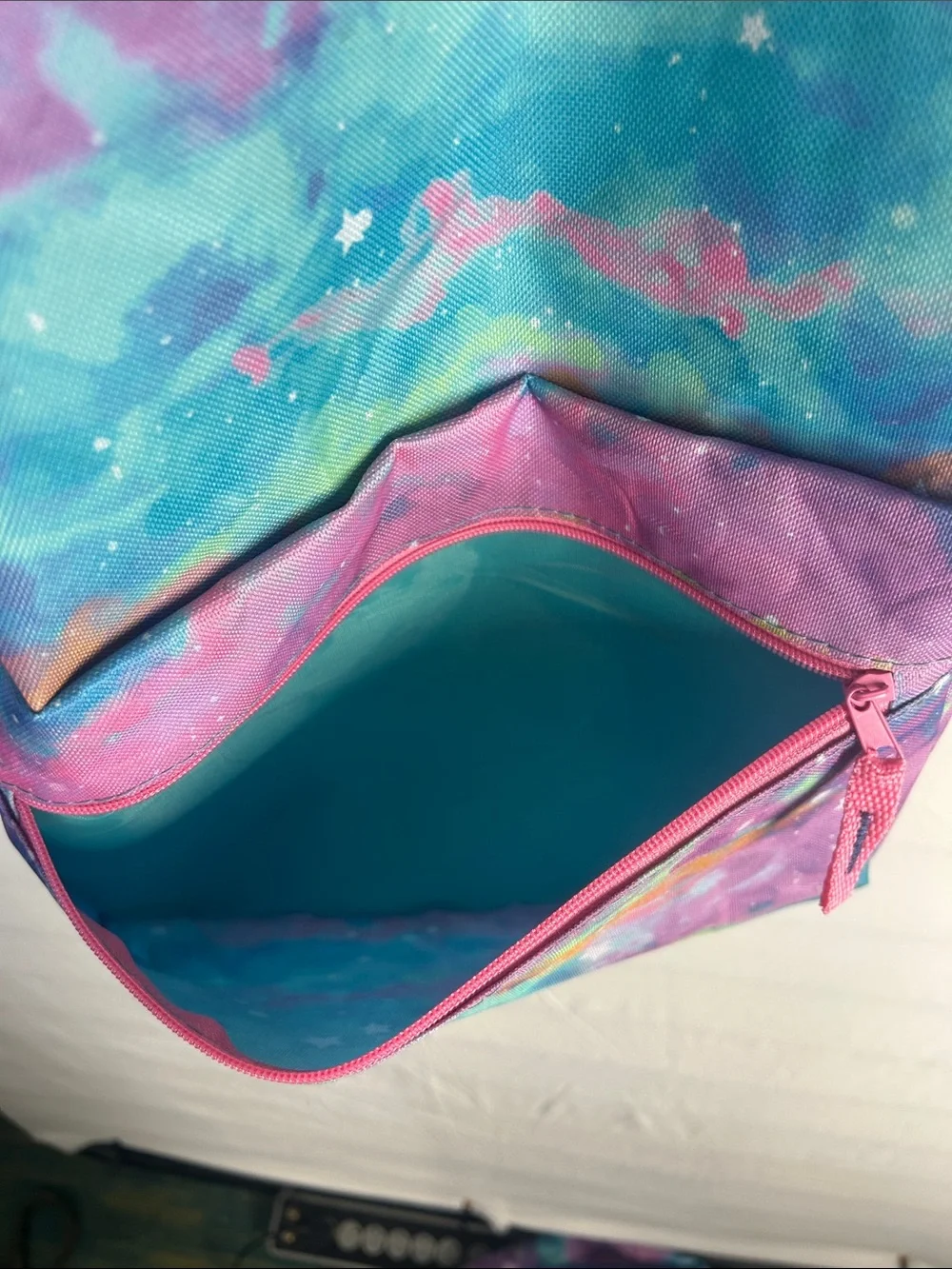 Kids Galaxy Print Backpack - Pink & Blue
